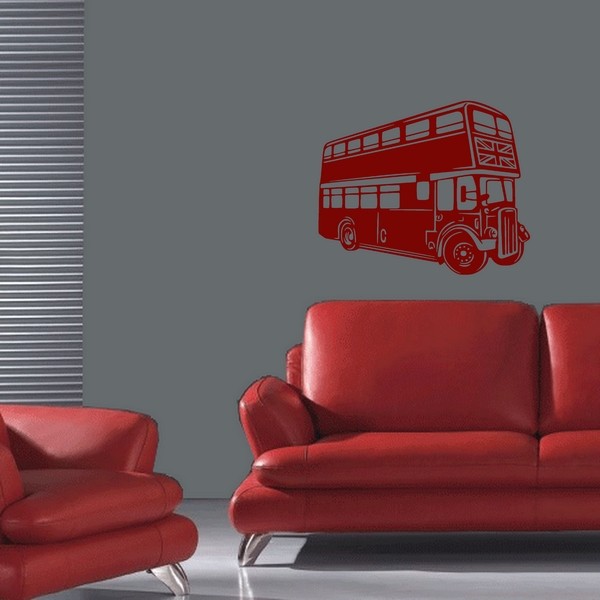 Exemple de stickers muraux: Bus anglais